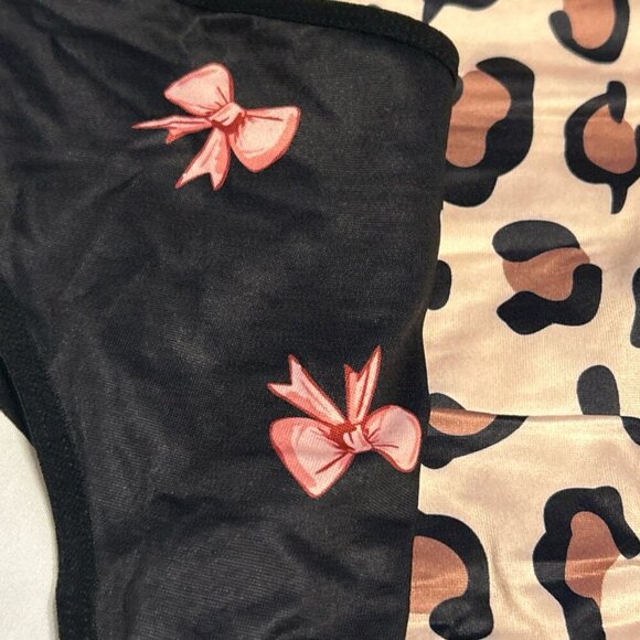 Morvia 3pk bows Hearts Pattern Leg Hip Woman’s panties 2XL Lingerie Valentines - Picture 8 of 11